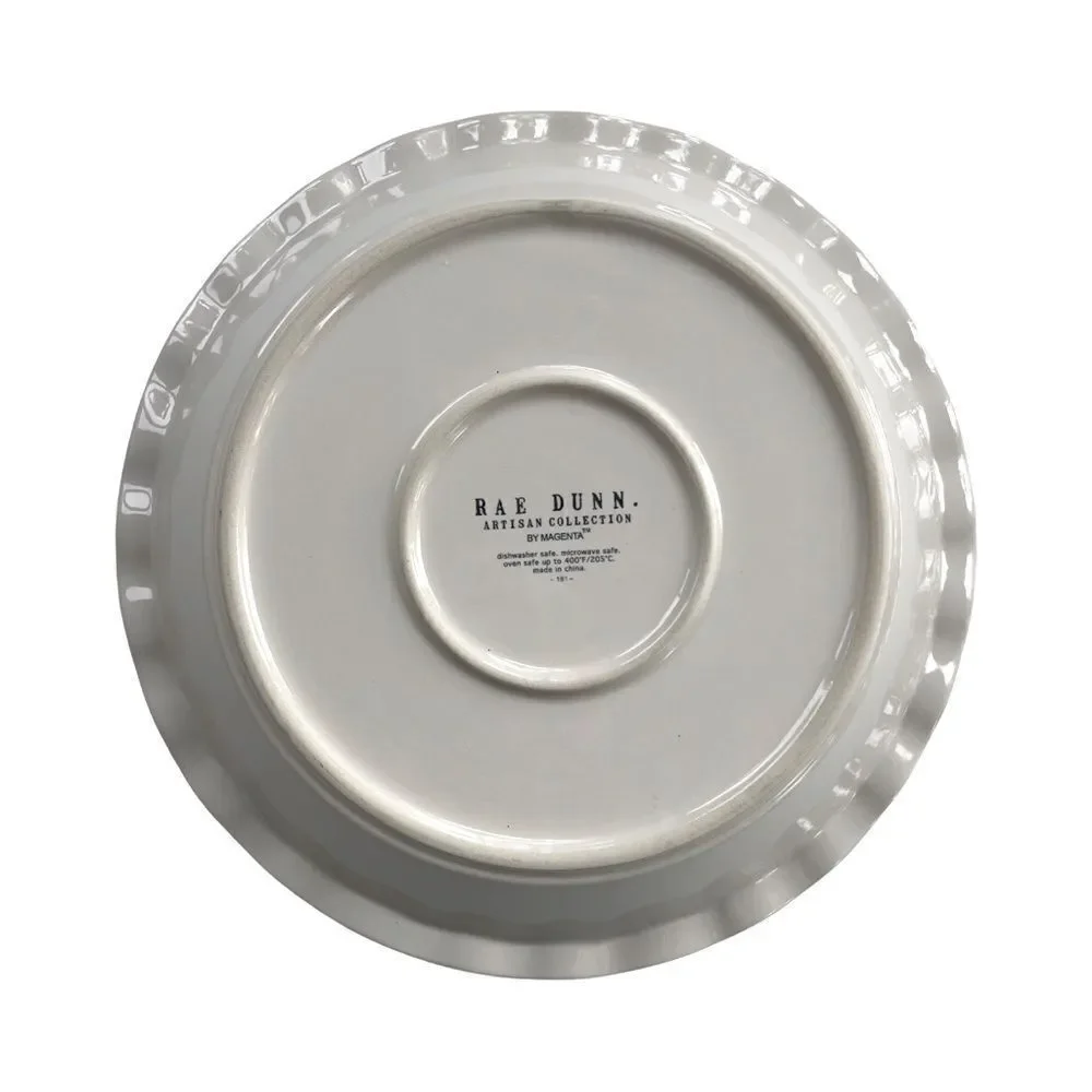 Rae Dunn Thanksgiving BLESSED Pie Plate with Pumpkin NWOT